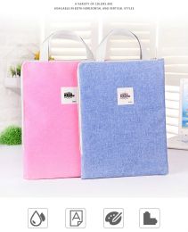 Bags A4/A3 Document Bag Canvas Students Use Zipper Waterproof Large Capacity Handbag Thicken 8K Art Picture Book Bag Multifunction