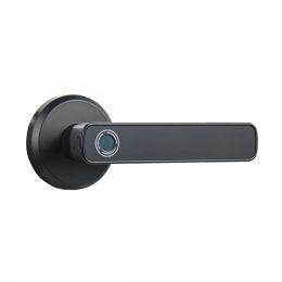 Control Smart Fingerprint Biometrics Single Latch Lock Dead Bolt With Key For Indoor Wooden Metal Door