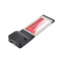 Cards Express Card ExpressCard 34mm to usb2.0+eSata Hard Disc SSD Adapter e SATA sil3531 Chipset