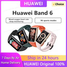 Wristbands Original Huawei Band 6 Smart band Blood Oxygen 1.47'' Screen Heart Rate Tracker Sleep monitoring Smart Sports bracelet