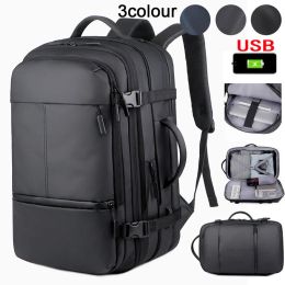 Bags Travel Men 17.3 inch Laptop Backpack vacuum compression Backpack Business Large Capacity school Backpack expand outdoor backpack