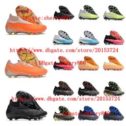 Football Boots Soccer Shoes For Men Phantomes GXes Elite FG Adult Outdoor Training Cleats Plating Sole Knit boys women size 35-45EUR