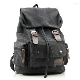 Backpack Men Male Casual High Quality Canvas Ladies Women's Travel Backpacks For Teenage Girls Vintage Rucksack School Mochila