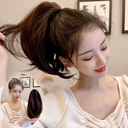 Wig Ponytail Women's Grab Clip Style Short Inner Buckle Fake Ponytail Internet Celebrity Micro Curly Ponytail Fluffy Simulation Hair Ponytail Wholesale