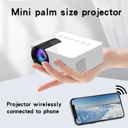 YT100 portable projector mobile phone wireless Connexion home movie builtin audio can be charged treasure power use 240419