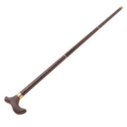 Wood Gifts Threesection Crutches Mountaineering Walking Stick Old Fashioned Outdoor Alpenstock Elder Cane For the elderly 240412