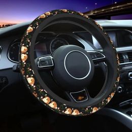 Steering Wheel Covers 38cm Cute Guinea Pig Flowers Aniaml Soft Auto Decoration Fashion Automobile Accessory