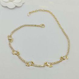 2023 Luxury quality charm pendant necklace with crystal beads and sparkly diamond in 18k gold plated have box stamp PS7402A263P