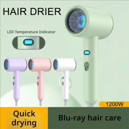 Dryer Professional Hair Dryer Blue Light Hair Care Blow Dryer Hot Cold Wind Air Brush Hairdryer Strong PowerDryer Salon Tool