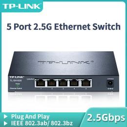 Switches TPLink 5 Port 2.5G Ethernet Switch 2.5GBASET Network Switcher RJ45 Plug and Play Networking Hub Internet Splitter TLSH1005