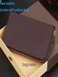 Quality designer factory whole wallets Genuine leather purse Fashion designer brand wallet with dust bag and box 600174910314