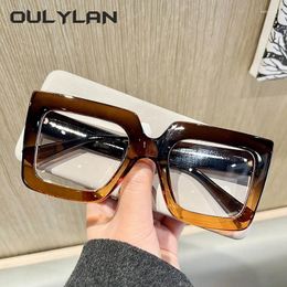 Sunglasses Frames Oulylan Anti Blue Light Eyeglasses Women Men Oversized Colourful Glasses Frame Optical Computer Spectacle