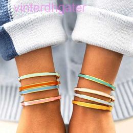 High-end Luxury Bangle Hot selling young and fashionable colorful stainless steel bracelet MY BADASS GIRL GANG