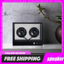 Speakers Bluetooth Wireless Speaker Transparent HiFi Living Room Bookshelf Subwoofer Aux Home Decor Computer Loudspeaker