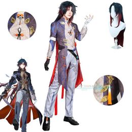 Anime Costume Honkai Star Rail Cosplay Come Blade Handsome Cos Stroje Wig Wuda garnitury mężczyźni Women Hallown Party Game Cosplay Come Y240422