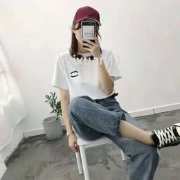 Cool Tops Women Channel Womens T-shirt Paris Trendy Clothing C Letter Graphic Print Couple Summer 100% Cotton Round Neck Short Sleeve Br 6629