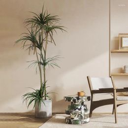 Decorative Flowers 120cm 180cm Dracaena Simulation Green Plant Iron Tree Floor-to-ceiling Large Potted Bionic