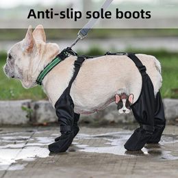 Dog Apparel 4Pcs/Set Antiskid Puppy Walking Boots Pet Waterproof Rain Footwear Anti-slip Sole Breathable Comfortable Shoes