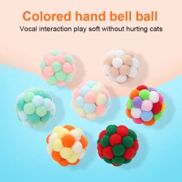 Toys Cat Interactive Toy Cat Toy Balls Mouse Cage Toys Plush Artificial Colorful Cats Teaser Toy Pet Supplies Interactive Plush Toy