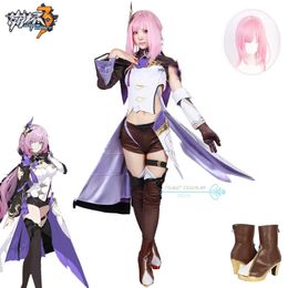 Anime Costumes Honkai Impact 3. Elysia Cosplay Come Sexy Dress Peruka na grę hallown imprezową cos stroje dla kobiet Elysia Cosplay Full Set Y240422