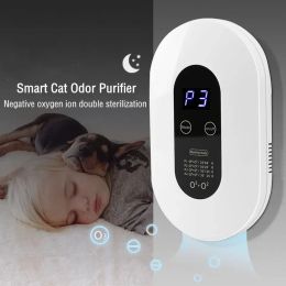 Holders Smart Cat Odor Purifier For Cats Litter Box Deodorizer Dog Toilet Air Purifier Pets Ionizer Deodorization Freshener Cleaner