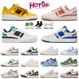 High quality Outdoor Shoes Bad Bunny Men Leather walk Forum Low x Women Black mens shoes White purple trainers sports green flat sneakers designer shoes orange 36-45