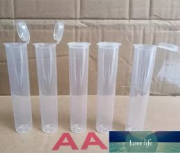 Top pre roll packaging plastic bottle tube vial Hinged Lid J-tube Blunt squeeze lid childproof 72mm ecig vape cartridge carts holder packaging custom labels