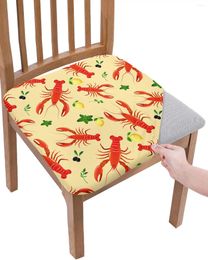 Chair Covers Sea Life Lobster Retro Fruit Seat Cushion Stretch Dining Cover Slipcovers For Home El Banquet Living Room