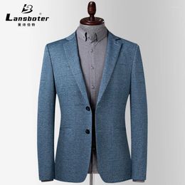 Men's Suits Spring And Autumn Suit Coat Thin Business Formal With Checker Pattern