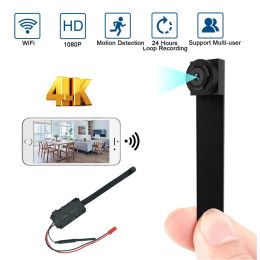 Cameras Mini Camera HD 4K 1080P Wifi IP Micro Camcorde Portable Wireless Module Video Recorde Support Remote View P2P Camera 128GB card