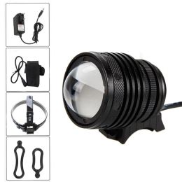 Lights Zoomable Bicycle Light T6 LED Bike Front Lamp Super Bright Convex Lens Bike Headlight Cycling MTB Head lamp + 18650 Battery Pack