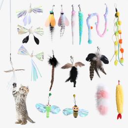 Toys Cat toy retractable catteasing stick replacement head interactive play pet supplies Don't tease the cat the same way every day