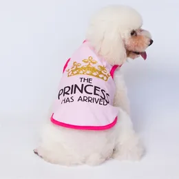 Dog Apparel Summer T-Shirts Vest Costume Crown Basic Clothes For Small Medium Larg Boy Girl Dogs Cat Kitten Girls Boys