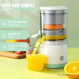 Juicers Electric Juicer Rechargeable - Citrus Juicer Machines with USB and Cleaning Brush Portable Juicer for Orange Lemon Grapefruit