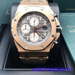 AP Wrist Watch Chronograph Royal Oak Offshore Series 42mm Calendar Timing Red Devil Vampire Automatic Mechanical Steel Rose Gold Fashion Watch 26470OR.OO.1000OR.02