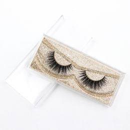1 pairs 100% handmade Mink Lashes Private Logo real Mink False handmade Lashes Makeup Extension