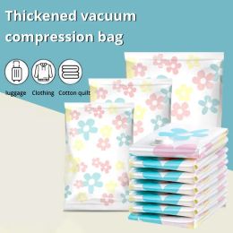 Bags 1/3PCS Vacuum Compression Bag Set Multifunctional Storage Bag Macaron Colour With Home Quilt Storage Bag