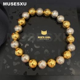 Necklaces Jewellery & Accessories Two Tone Metal Ball Beaded Retro Luxury Necklace For Women's Party Wedding Gifts