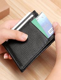 Card Holders Slim Leather Wallet Credit ID Holder Purse Money Case For Men Women 2022 Fashion Bag Thin Small Kreditkartenetui1964594