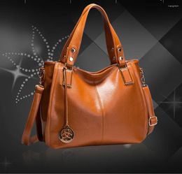 Shoulder Bags 2024 Leather Bag Fashion Women Handbags Office Ladies Designer Luxury Female Messenger Hand For