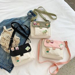 Bag 2024 Spring Arrival Korea Cute Small Soft Girl Student Shoulder Japanese Harajuku Messenger Phone Bags Pink