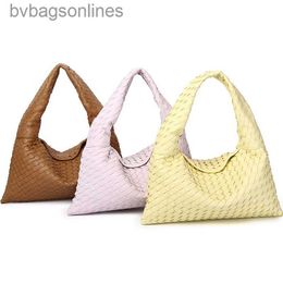 Trendy Original Bottegs Venets Brand Bags for Women Genuine Leather Bag Handmade Woven Cowhide Horn Bag Large Capacity Tote Bag Womens Bags with 1to1 Logo