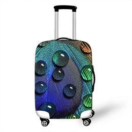 Accessories New Elastic Luggage Case Cover Polyester Anti Splash Water Trolley Box Protective Cover Dustproof Suitcase Large Trunk Package