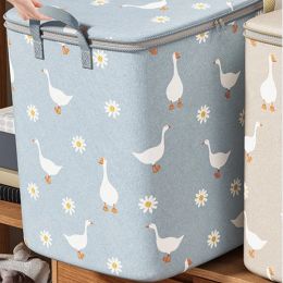 Bags 1/2/4PCS Foldable Waterproof Storage Bag Fresh Nonwoven Luggage Bag Large Capacity Clothes Quilt Storage Bag