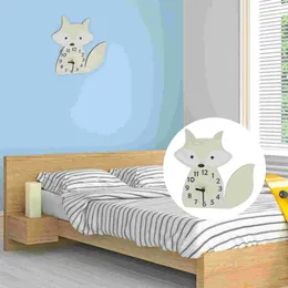 Wall Clocks Bedroom Wooden Clock Operated Hanging Shaped Without