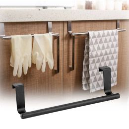 Organisation JJYY Stainless Steel Towel Rack Kitchen Cabinet Cabinet Door Hanging Rack Bathroom Door Kitchen Storage Rack