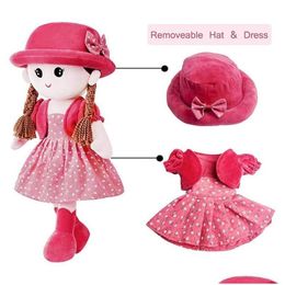 Dolls Baby Girl Stuffed P Toy With Removeable Hat Skirt Sweetheart Rag Doll Cozy Cuddle Soft Slee For Kid Drop Delivery Toys Gifts Acc Dhuhc