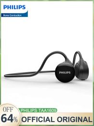 Earphones Philips TAA1609 Wireless Earphone Bluetooth 5.3 Bone Conduction Headphone HiFi Stereo Music Earbuds HD Microphone Call Headset