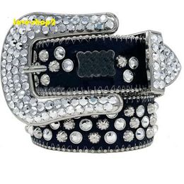 Men Women Bb Simon Belt Luxury Designer Belt Retro Needle Buckle Belts 20 Color Crystal Diamond Skull Buckle Belt Luxury Designer Belt Simon Belts Punk Belts 543