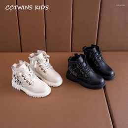 Boots Kids Shoes 2024 Autumn Fashion Girls Real Leather Rivets Children Casual Black Shoe Toddler Breathable Boot FB1662